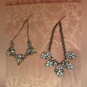 Lot/Bundle of 2 Stunning Statement Neacklaces